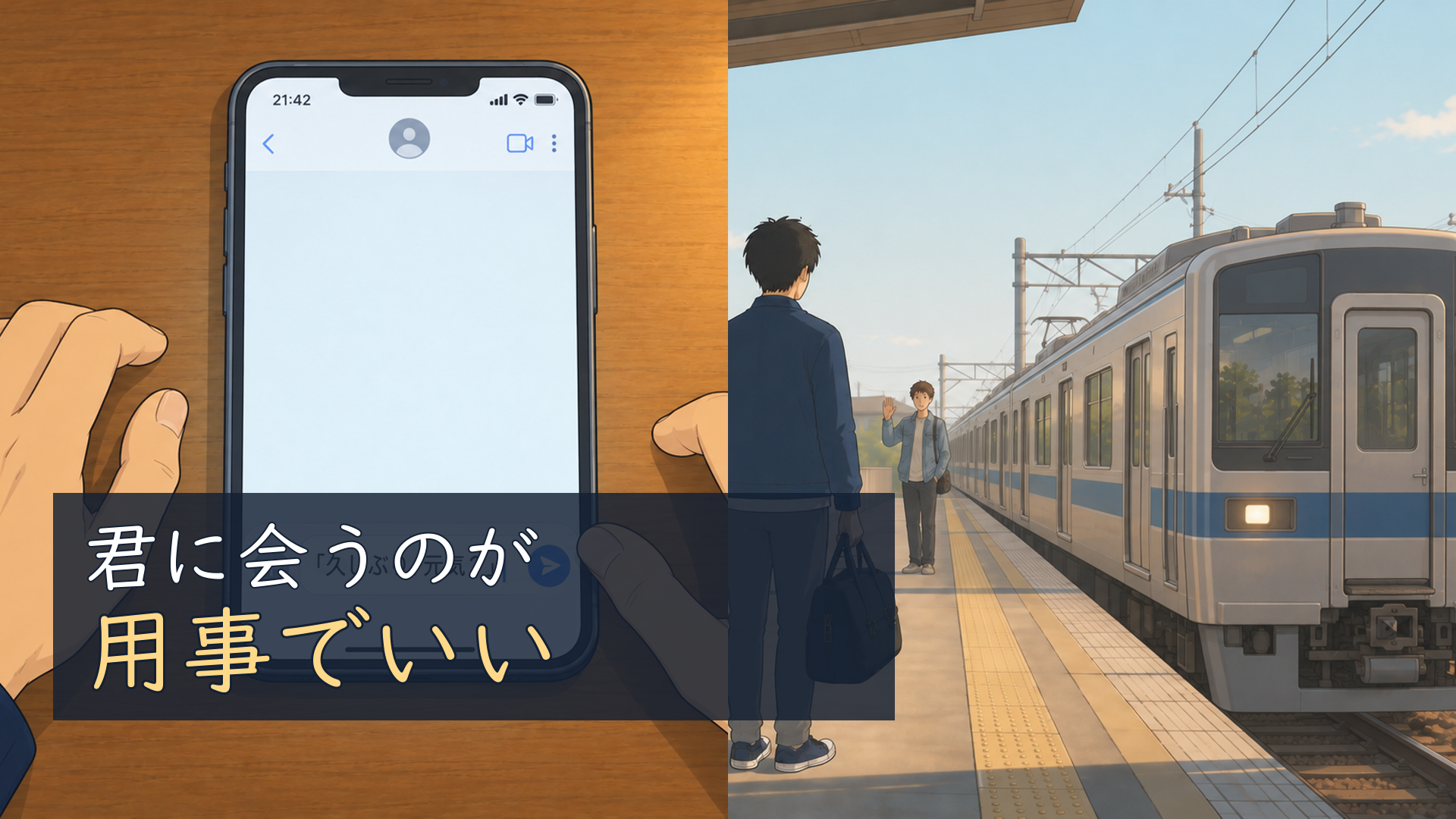 スマートフォン越しの迷いと友人との再会を描いた「君に会うのが用事でいい」MV